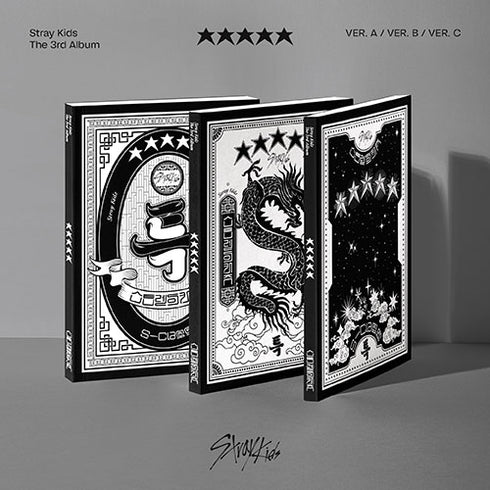 STRAY KIDS 3RD ALBUM - ★★★★★ 5-STAR (STANDARD VER.) + APPLEMUSIC PHOTOCARD (KOREA VER.)